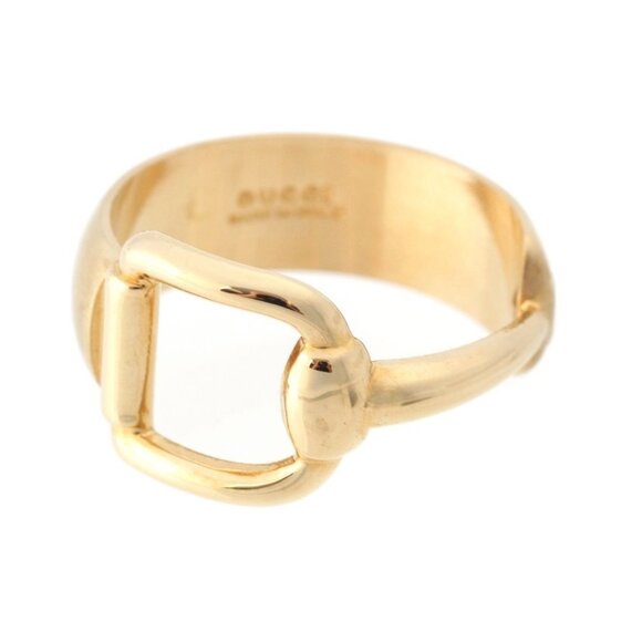 Gucci Horsebit Scarf Ring Gold Plated Vintage - Picture 3 of 10